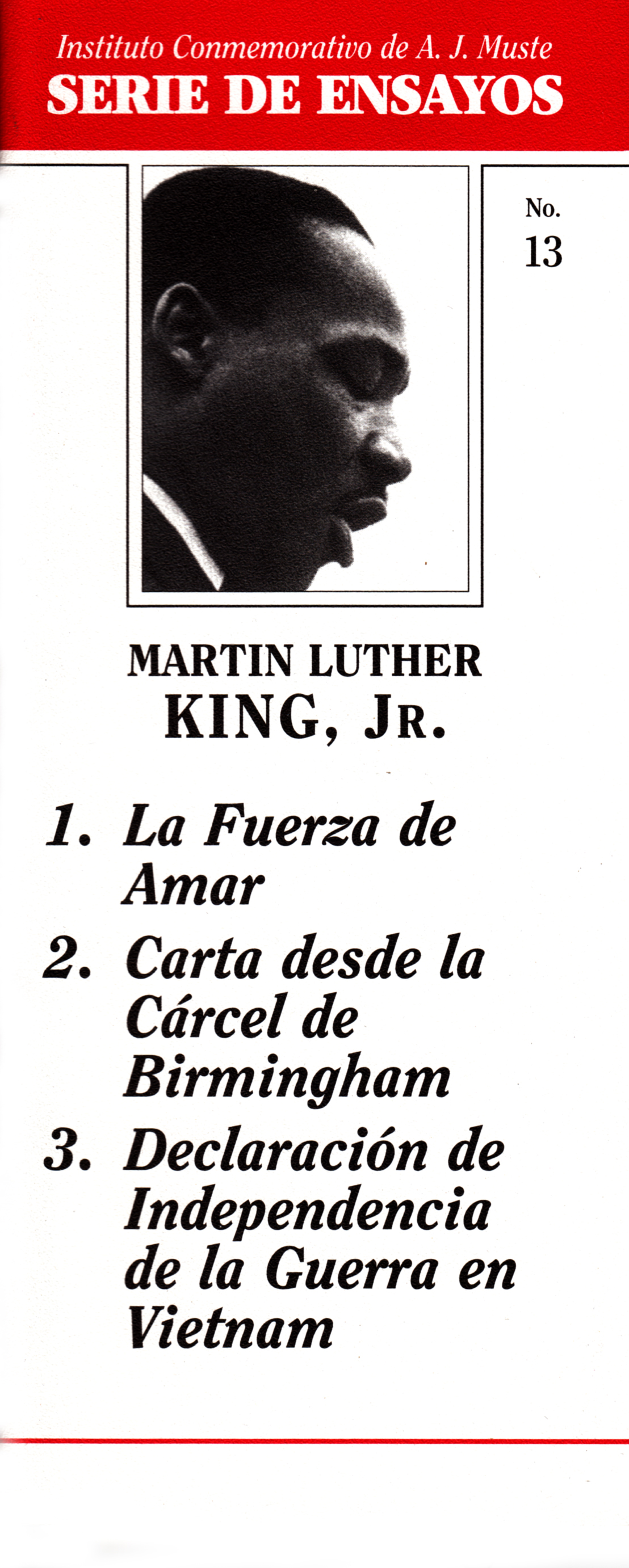 Martin luther king jr essays